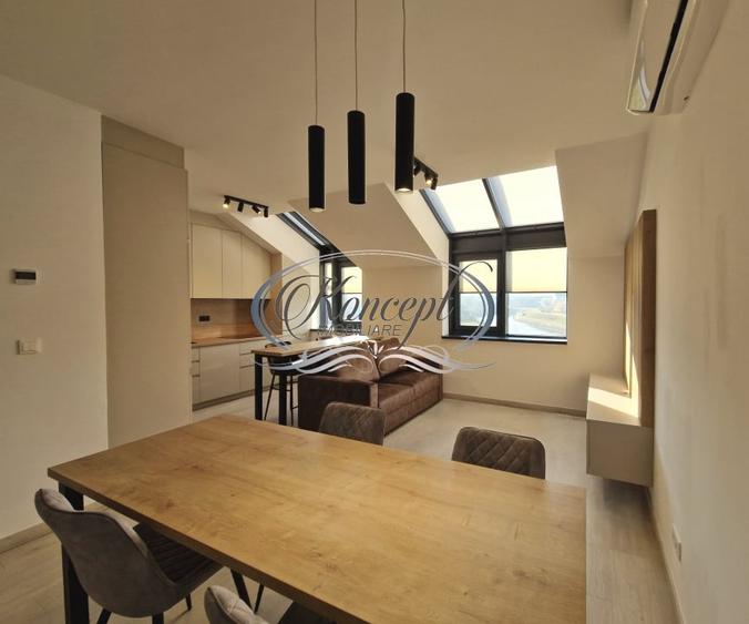 Apartament cu 2 camere semidecomandat, mobilat în Gilău
