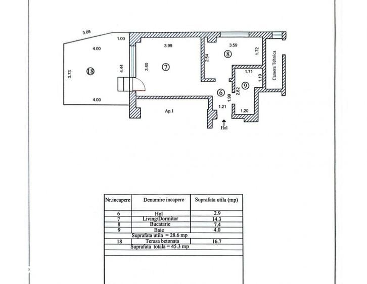 Apartament în Nord
