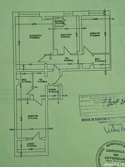 Apartament 3 camere (decomandat) - 1
