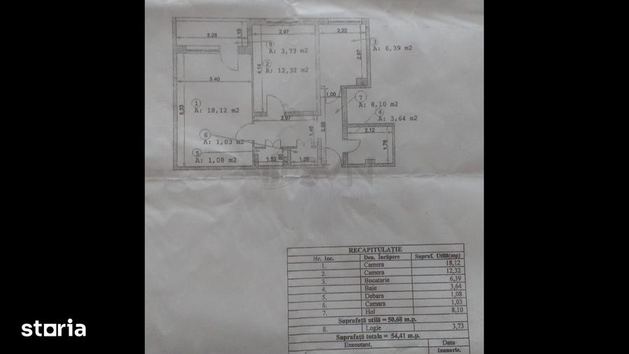 Apartament cu 2 camere decomandat în Domenii