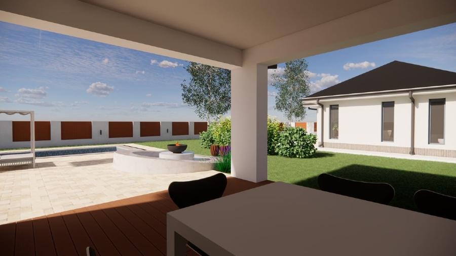 Vilă cu curte impresionantă, piscină și foișor – Prejmer - 7