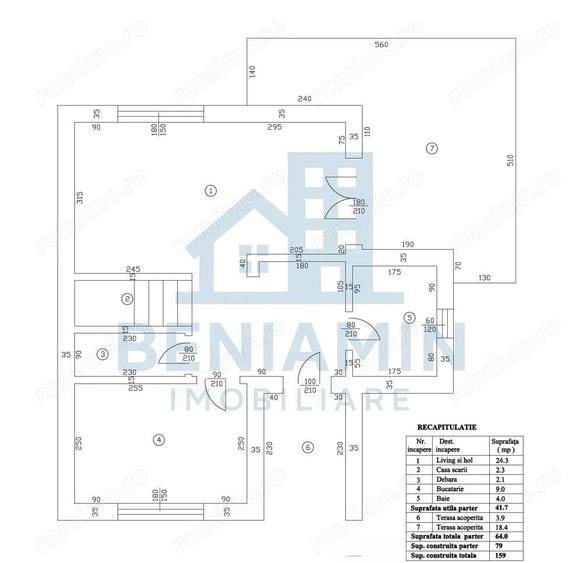 Casa P+1 Living-Bucatarie-3 Dormitoare-Toate utilitatile-Disponibila - 11