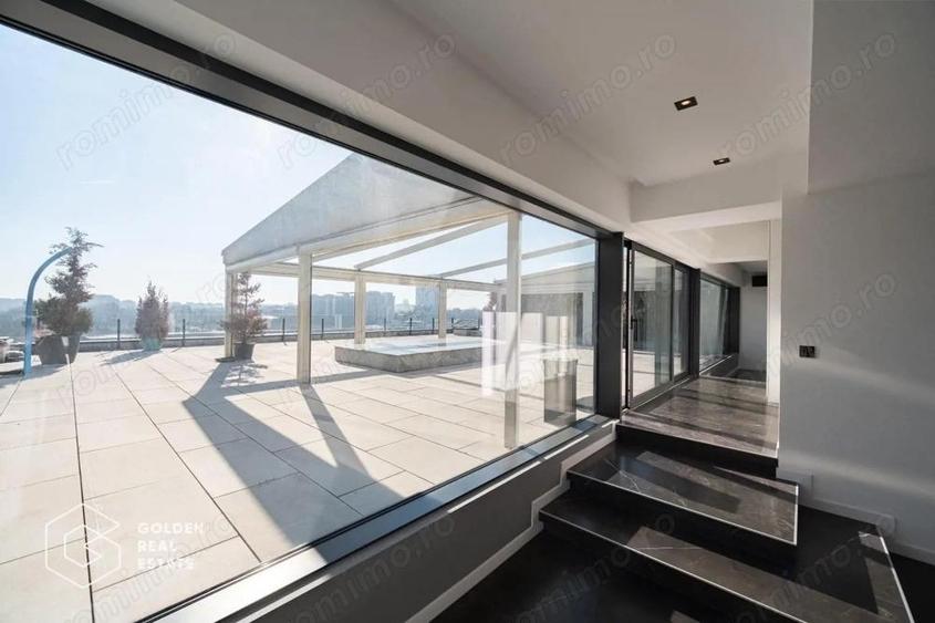 Penthouse spectaculos, zona Barbu Vacarescu, cu vedere la lacul Tei - 3