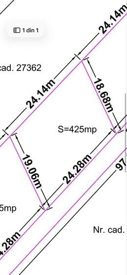 Teren intravilan orasul Beclean, parcele constructie case - 3