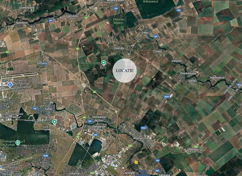 Afumati, Ilfov, 13.3 ha teren de vanzare - 1