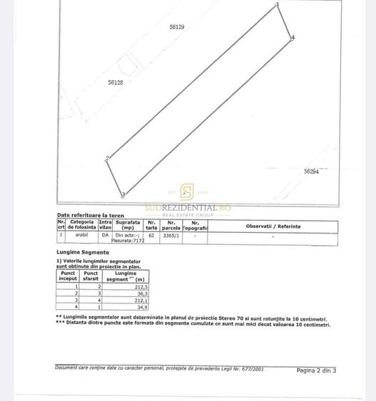 Teren intravilan 7.172 mp, Deschidere 36 ml, Vidra, Cretesti - 6