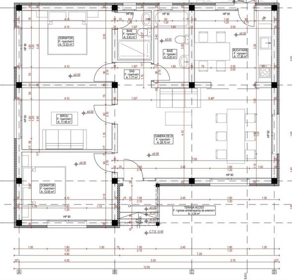Casa individuala moderna | 3 dormitoare | Teren 635 mp | - 7