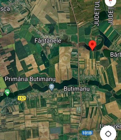 Investitie vanzare 7000 mp teren intravilan Butimanu deschidere directa la lac - 7