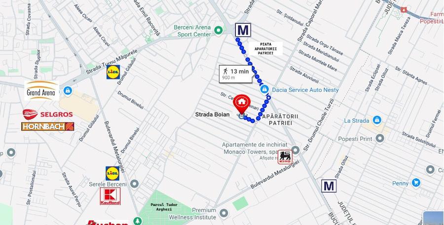 Proprietar, vila P+1+M, curte proprie, metrou Aparatorii Patriei - 13