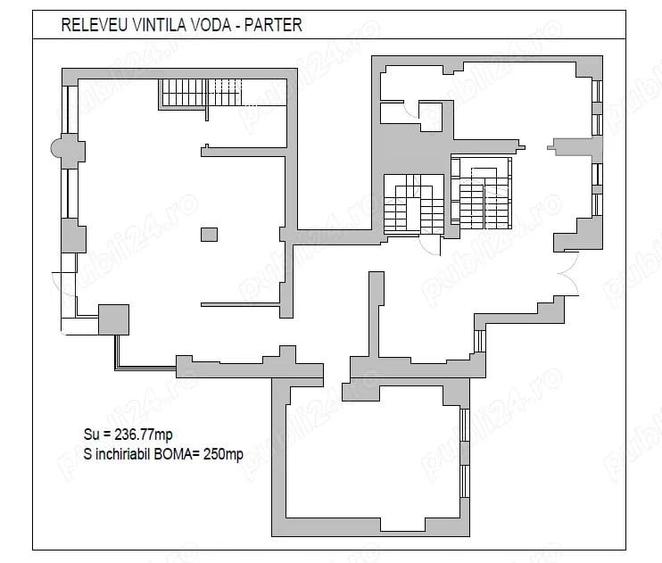 Spa?iu comercial de inchiriat Vintila Voda - 251 mp - 2