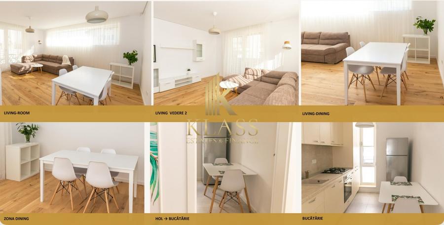Apartament cu 2 camere semidecomandat, mobilat în Pipera