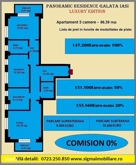 Anunt Vanzare Apartament 3 Camere Complex Rezidential Nou - 5