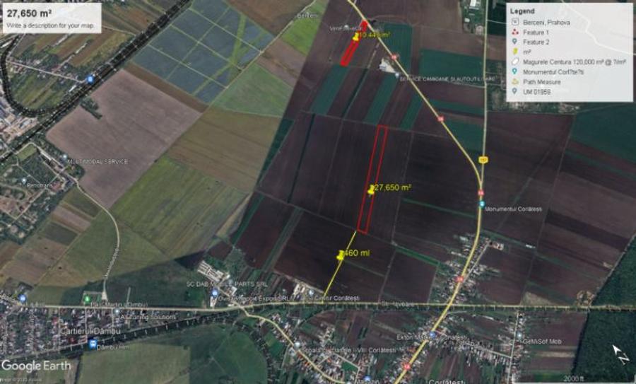 🌳 Teren de Vânzare în Ploiești - 27,649 mp 400 ml de la DN1A! 🌳 - 3