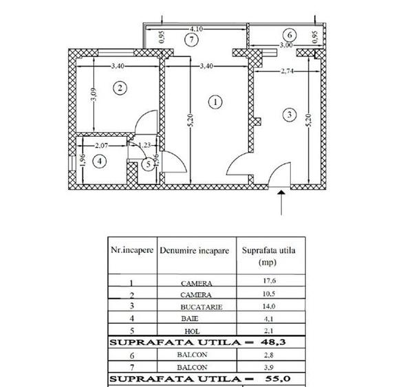 Stefan cel Mare-Metrou, apartament 2 camere - 7