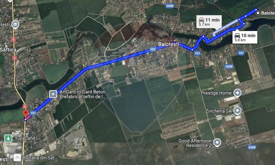 De vanzare | Teren Dubla Deschidere Lac-Padure | Balotesti - 6