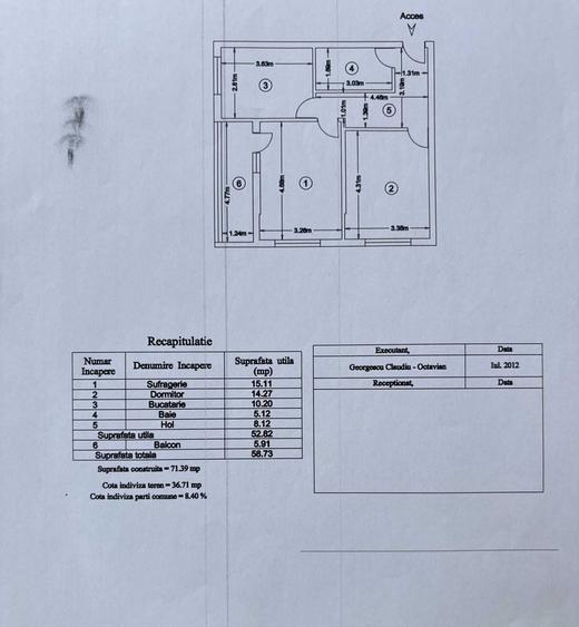Apartament 2 Camere | Luică | Bloc 2012 | Etaj 1 | 59 mp - 22