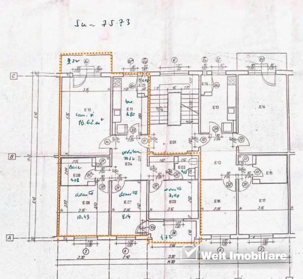 Apartament cu 4 camere decomandat, mobilat în Mănăștur
