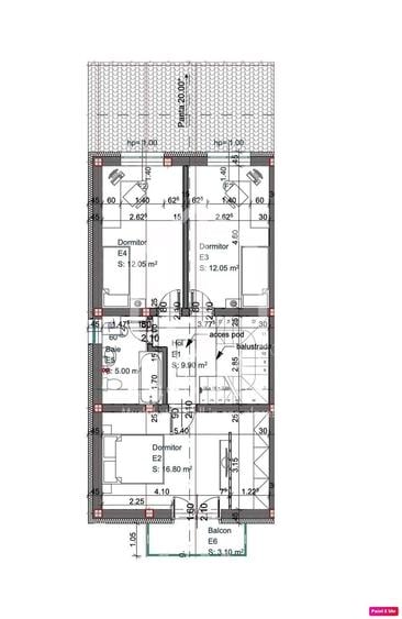 Casă cu 4 camere cu Teren 242.8 Mp în Tineretului