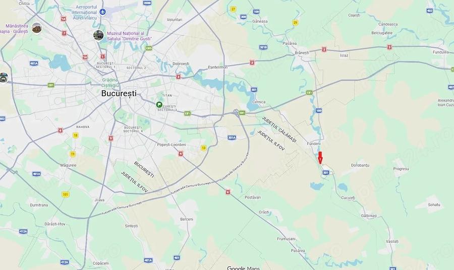 Teren de 1200 mp, în Plătărești