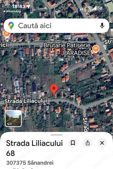 Teren de 897 mp, în Sânandrei