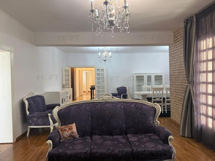 Apartament cu 4 camere decomandat, mobilat în Barbu Văcărescu