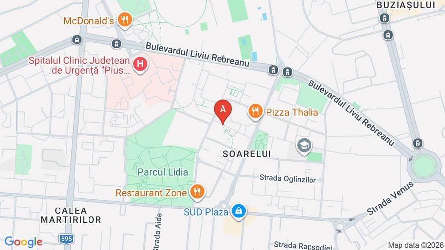 Apartament cu 2 camere decomandat în Soarelui