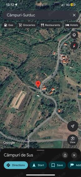 Teren de 7755 mp, în Câmpuri de Sus