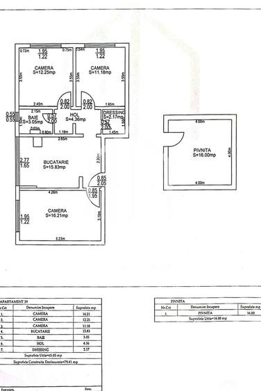Apartament cu 3 camere decomandat, mobilat în Vasile Aaron