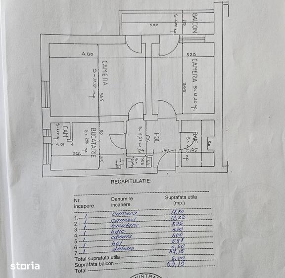 Apartament cu 2 camere în Sud