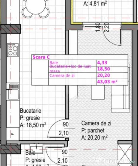 Garsonieră decomandată în Sopor
