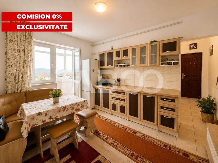Apartament cu 2 camere nedecomandat, mobilat în Avrig