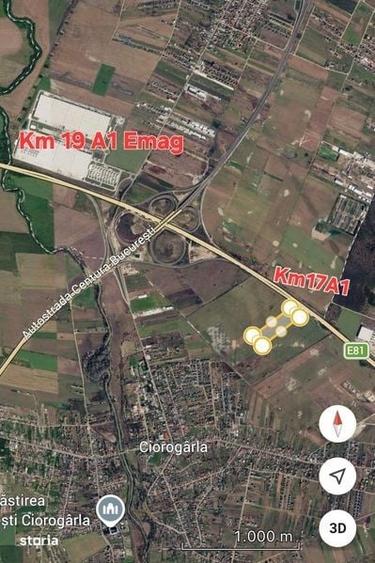 Teren de 24100 mp, în Ciorogârla