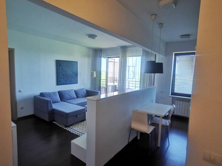 Apartament cu 2 camere semidecomandat, mobilat în Băneasa — fotografia 1