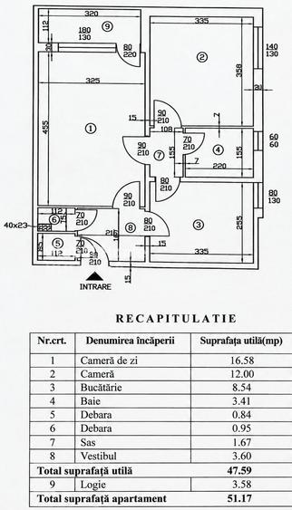 Apartament cu 2 camere semidecomandat, mobilat în Drumul Taberei