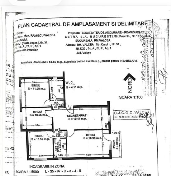 Apartament cu 4 camere decomandat în Exterior Vest