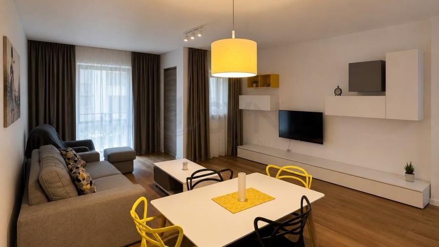 Apartament cu 2 camere semidecomandat, mobilat în Herăstrău