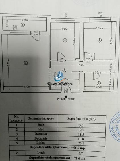 Apartament cu 2 camere decomandat în Mărăței