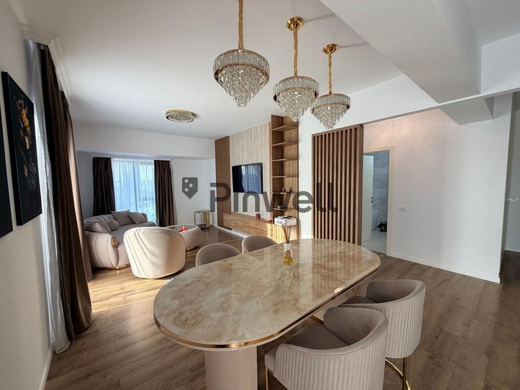 Apartament cu 2 camere semidecomandat, mobilat în Băneasa