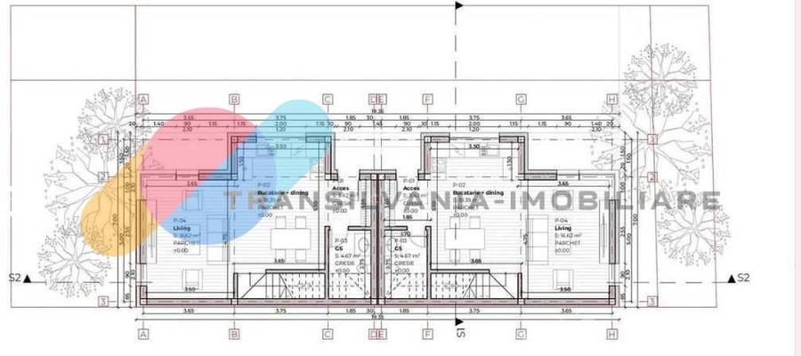 Duplex cu 4 camere cu Canalizare în Bună Ziua
