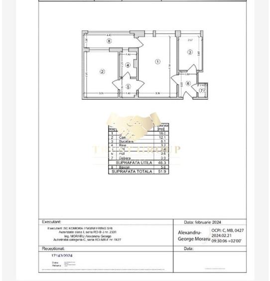 Apartament cu 2 camere semidecomandat, mobilat în Lujerului