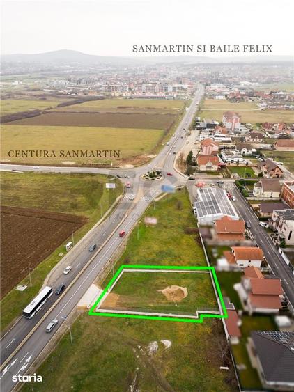 RECO Teren intavilan in Sanmartin Zona Mixta, acces din DN76 - 1