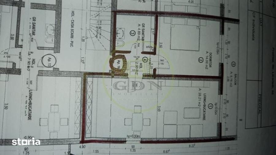 Apartament cu 2 camere decomandat, mobilat în Central