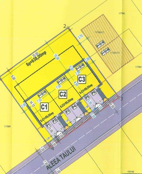 Teren Construcții intravilan de 638 mp, în Central