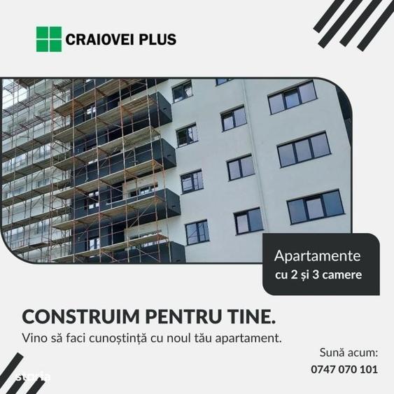 Apartament cu 3 camere semidecomandat în Craiovei