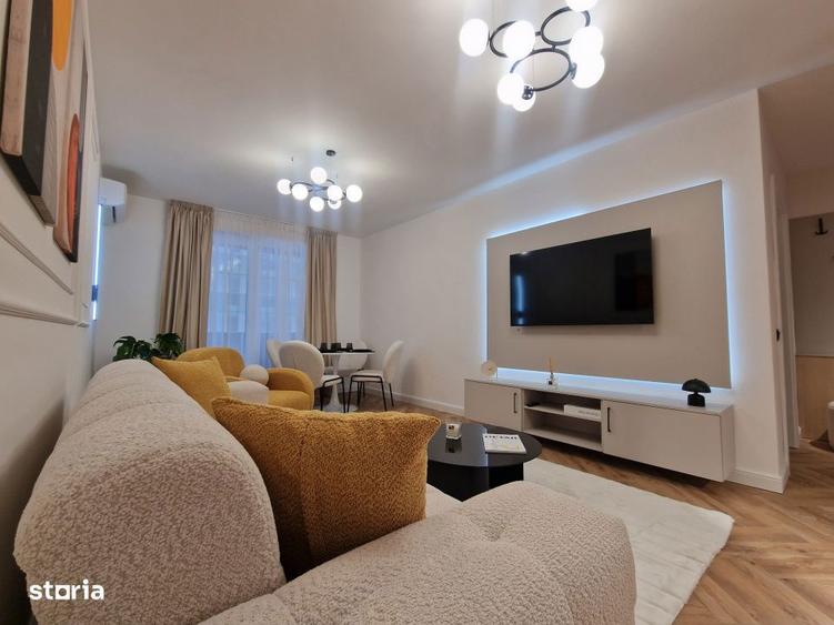 Apartament cu 2 camere semidecomandat, mobilat în Iris