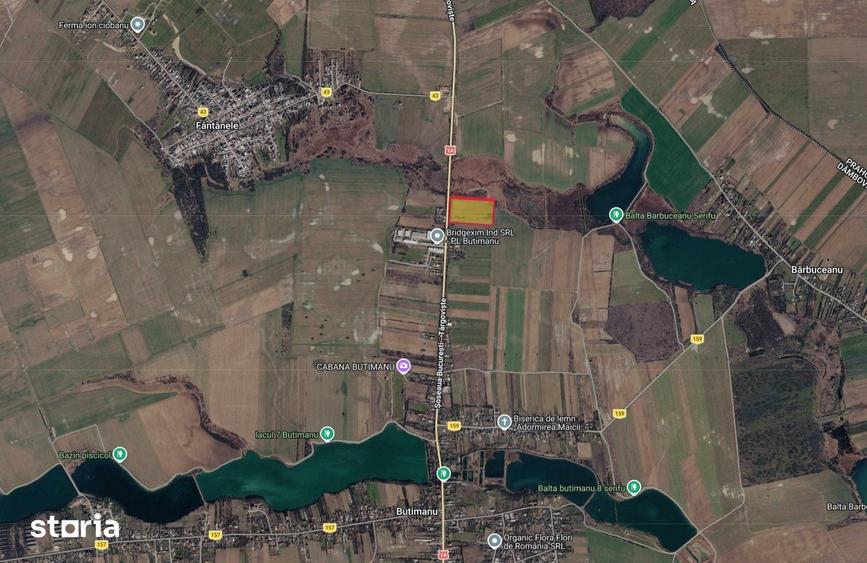 Teren de 37300 mp, în Butimanu