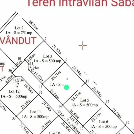 Teren de 500 mp, în Săbăreni