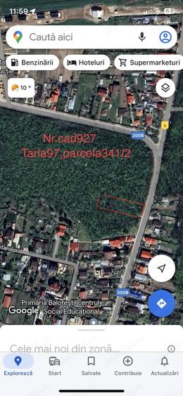 Teren 1200 mp central Balotesti - 1