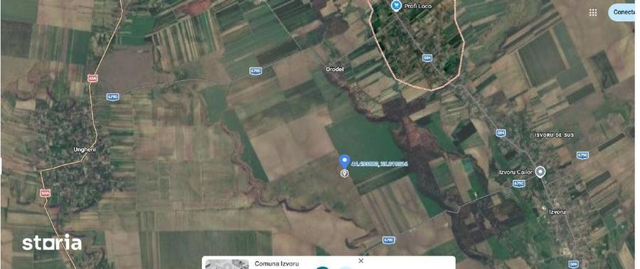 Teren de 16000 mp, în Izvoru