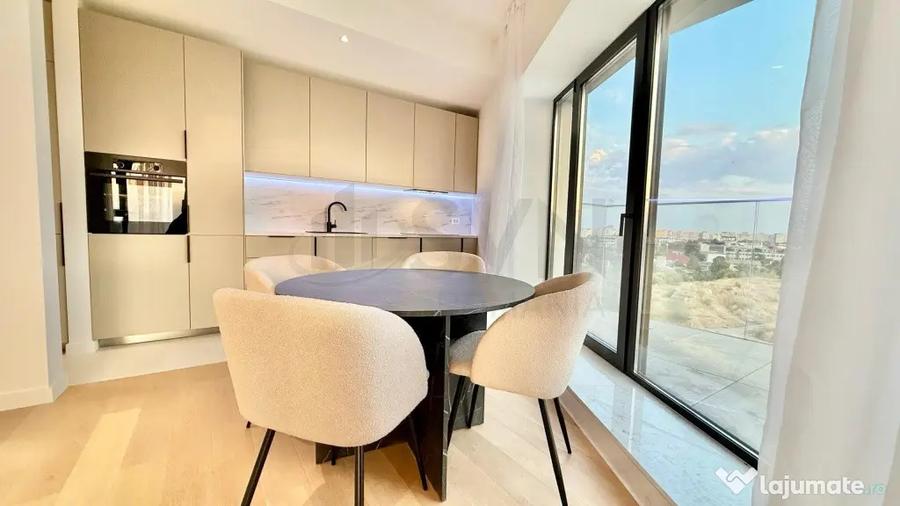 Apartament cu 3 camere decomandat, mobilat în Barbu Văcărescu